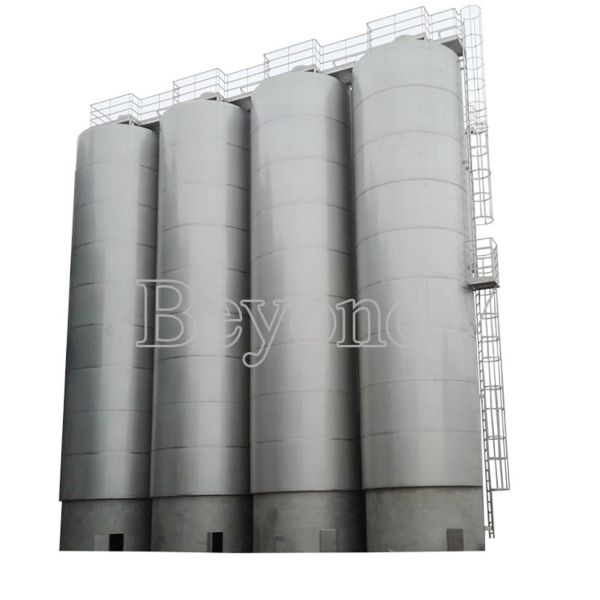 Quality 200m3 Outdoor SS Milk Tank Silo Double Layer With Level Indicator Meter wholesale