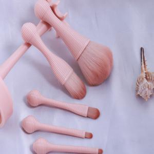 Custom Handmade Mini Makeup Brush Set 5 PCS PU New Material Handles OEM