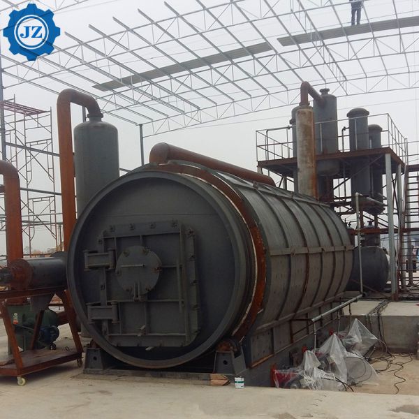Quality 30ton Continuous Waste Plastic Scrap Tyre Recycling Pyrolysis To Oil Plant wholesale