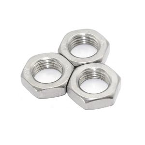 Quick Installation DIN439 Stainless Steel Hex Thin Nut Ss304 Nut Metric Thread