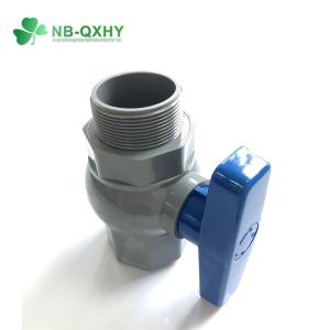 Grey Thread Manual 1/2"-4" PVC Octagonal Ball Valve Fast Delivery Customized