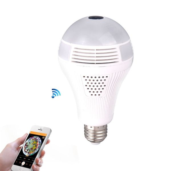 1.30MP 360 Panoramin Wifi Camera Light Bulb Smart Led Light Bulbs For Floor
