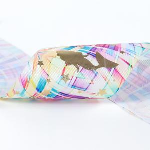 Ecofriendly Print Grosgrain Grossgrain 12 Inch Hot Stamping Foil Ribbon