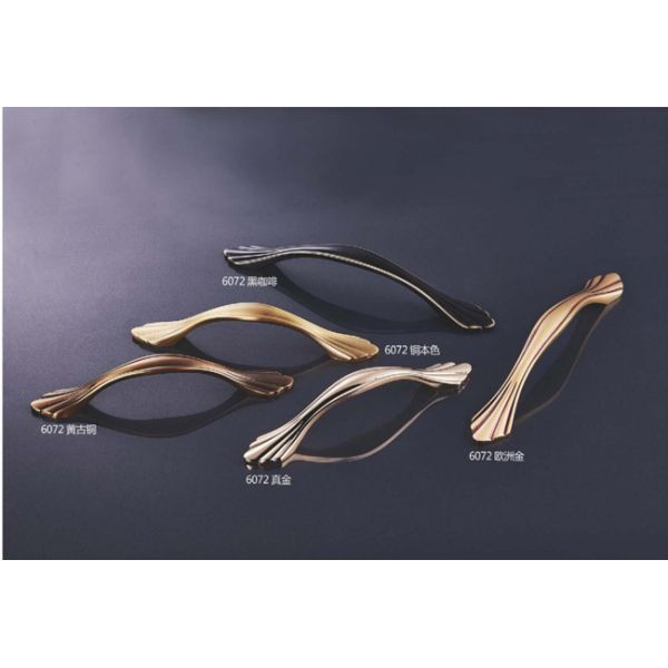 Furniture Hardware Wardrobe Cabinet Brass Handles Modern Style