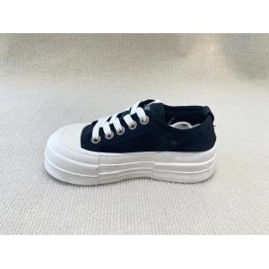 China Size 35-40 Black And White Designer Sneakers Lace Up Thick Bottom Sneakers on sale