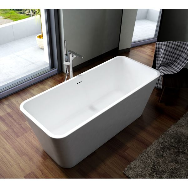 Quality Solid Surface Freestanding Soaking Bathtub Smooth High Gloss wholesale