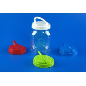 Empty PET Plastic Jars With Handle Lid Customized Cover Color 920Ml