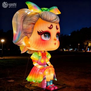 Traditional Chinese Festival Handmade Lanterns, Cartoon Character Lanterns for