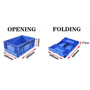 Milk Foldable Vegetable Crates PP Plastic Transport Euro Box Containers Parts