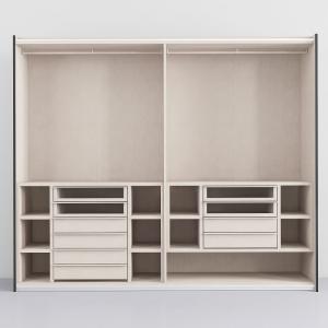 DTC Hardware 2500mm Bedroom Wardrobe Closets Sliding Mirror Wardrobe With