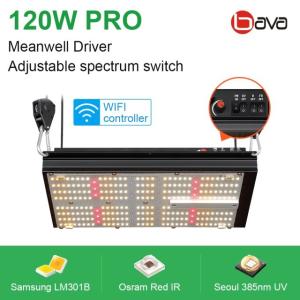 UV IR 120W Quantum Board SAMSUNG LM301B LED Grow Light 306 umol/s