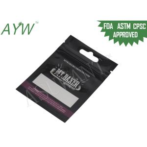 Resealable Smell Proof Zipper Bags Biodegradable For Marijuana Medication