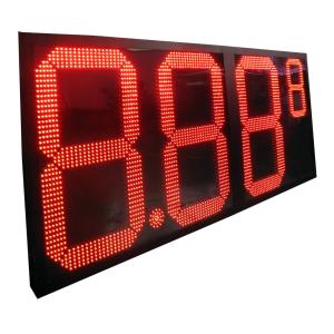 Front or Rear Access 24 inch Full-Color Gas Signs with Regular Unleaded and