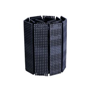 Digital Visual Flexible Led Curtain Display Hire , Led Video Curtain Black Stage