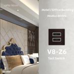 Integrated Modbus Wall Switch LED Circle Push Button Aluminum RS485 Protocol
