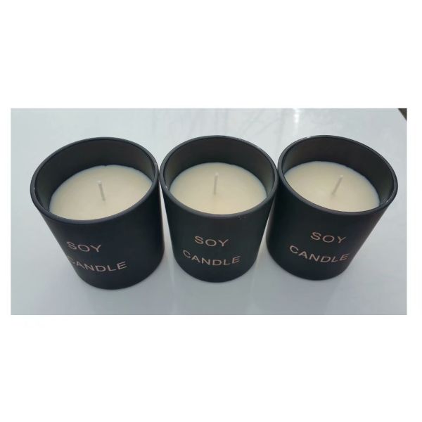 Quality Home scented soy candle with vanilla  fragrance &printed box package wholesale