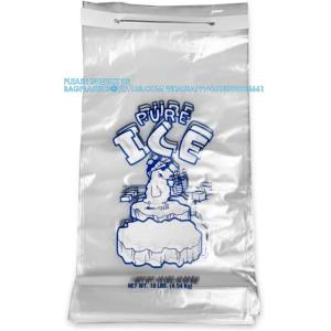 10 Lb Wicketed Ice Bags With Twist Ties For Ice Machine Strong Plastic 10 Lb Ice