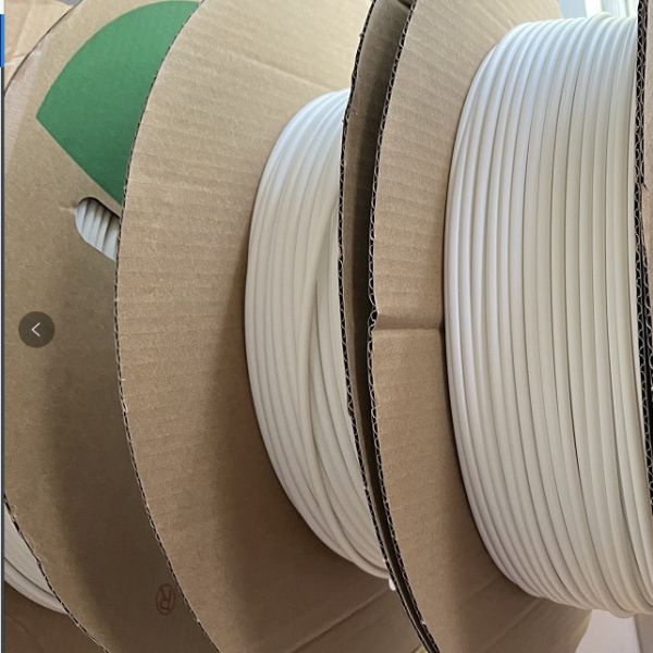 Quality White Single Wall Heat Shrink Tubing Rubber Halogen Free 4mm 2X Ratio wholesale