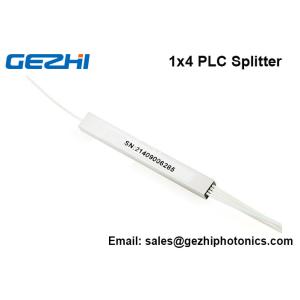 GEPON PLC Splitter 1x4 Fiber Optical Splitter Blockness Tube SC/UPC Connector