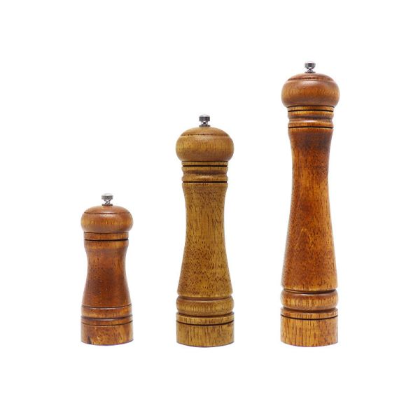 Quality 12in 8in Modern Wood Pepper Mill Sustainable Wooden Salt Shaker And Pepper Grinder wholesale