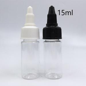 15ml Customized Label Panel Screw On Plastic Bottles For Branding