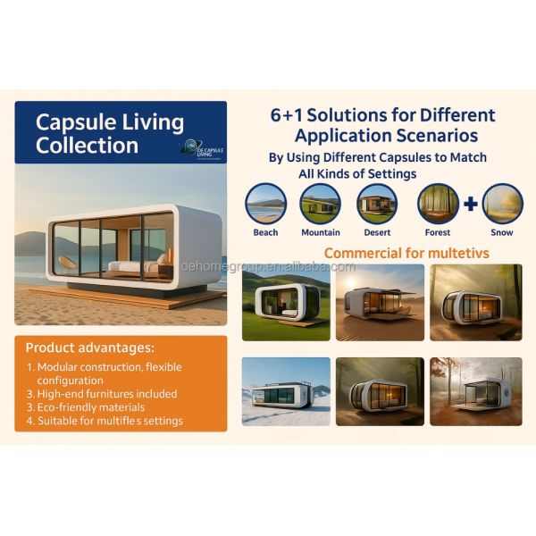 Soundproof OEM ODM Modular Private Office Pods Outdoor Capsule For Exterior Garden Backyard