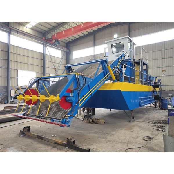 16 Cubic Capacity Aquatic Plant Harvester For River Waterweed Duckweed Harvester 2.1m Width