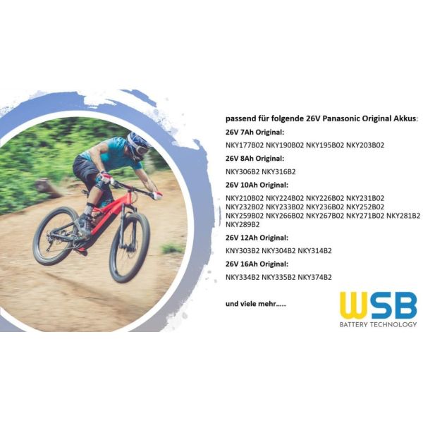 7s8p 394W E Bike Panasonic Battery With 18650 Rechargeable Li Ion Battery Type