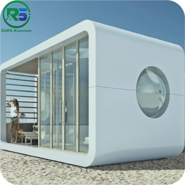 Quality Customize Alcoa Aluminum House With Panoramic Wall Curtain Glass wholesale