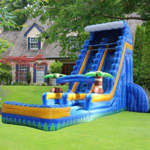 Best Seller Inflatable Water Slide for Kids Max Capacity ＞500kg Orange and Pink