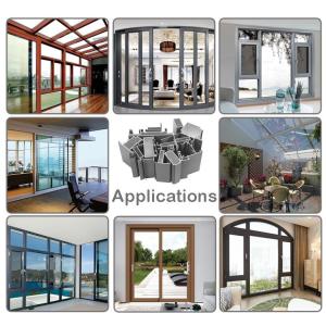 Woodengrain Aluminium Sliding Window Profile Frame Extrusions OEM