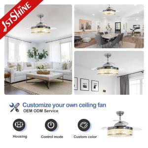 Home Hotel Office 42" Blade Size Ceiling Fan with Low Energy Crystal Light and