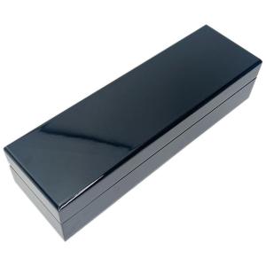 Custom Black Glossy Luxury Pen Display Box Small Pen Case Wood