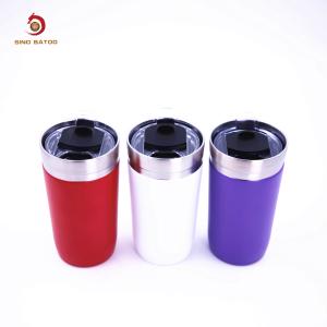 Custom Logo Printing Tumbler Wine Cup Bulk Double Walled 500ml