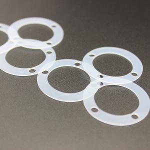 White Round Rubber Transparent Self Adhesive Silicone Gasket