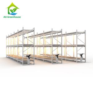 4ft 5ft Width 2 Layer Stackable Vertical Farming Racks For Flowers