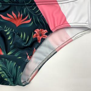 Mens Sublimation Bikini Swimwear Swim Briefs With Drawstring / Full Lining