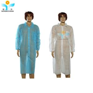 PP SMS Disposable Lab Coat With Different Color Or Size Mainly Used In The Lab