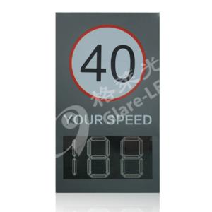 Portable Pole Mounted Radar Speed Display 12inch 13.4inch Solar Power Radar