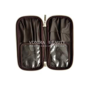 Premium Makeup Brushes Bag Case Multi-function Folio Handbag for Cosmetics Brush Kits