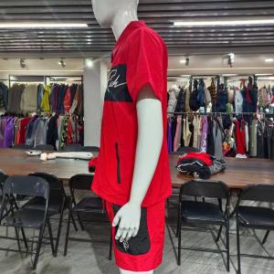 Custom Logo Nylon Polyester Zip up Summer Jogging Suits Clothes Mens 2 Piece