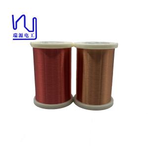 China UL 40 Awg Enamel Coated Wire 0.08mm Class 155 Hot Air Copper on sale