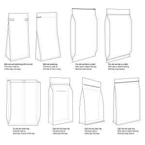 CPP Customised White Mylar Bag Biodegradable Stand Up Pouch With Window