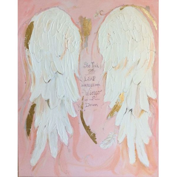 Quality Angle Wings Pattern Modern Canvas Wall Art Hand Painted Embellishments wholesale