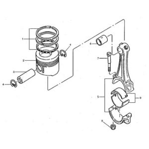 9H1226 Ring Set Piston Cylinder Liner 5I-7792 Engine 9H-1226 Ring 5I7792 Piston