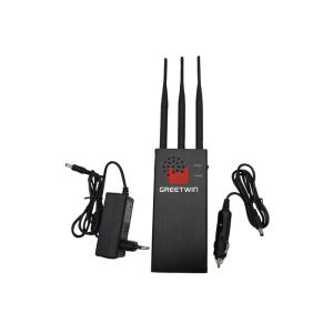 Remote Control 315MHz 433MHz 868MHz Cell Phone Signal Jammer With 3pcs Antennas
