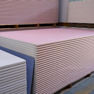 Cheap 8x4 12mm Fire Resistant Plasterboard For Building Decoration Partitioning for sale