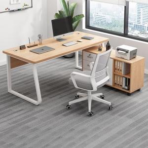 Commercial Furniture Simple Modern Wooden Office Desk and Chair with File