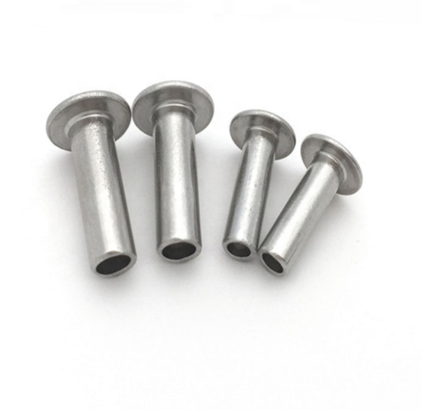 Custom Pan Head Semi Hollow Stainless Steel Rivet For Helmet