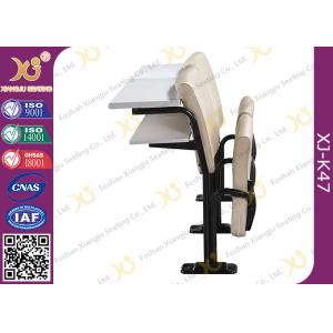 Foldable Comfortable Soft Leather Lecture Hall Seating / Student Classroom